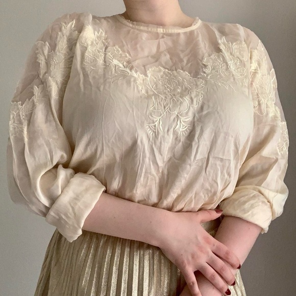 Free People Floral Lace Trim Bodysuit NEW - Picture 3 of 11